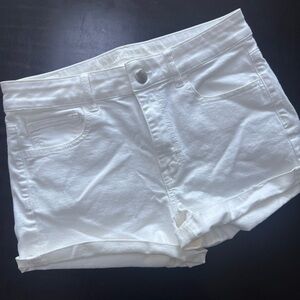 American Eagle Outfitters Women's White Denim Shorts